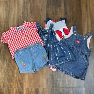 Americana Denim Baby Girl Bundle 3-9 Months